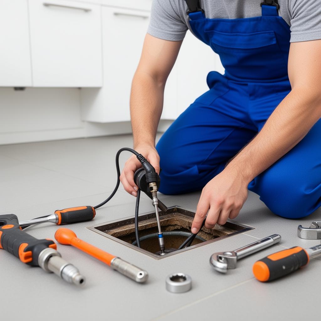 Blocked drains plumbing service